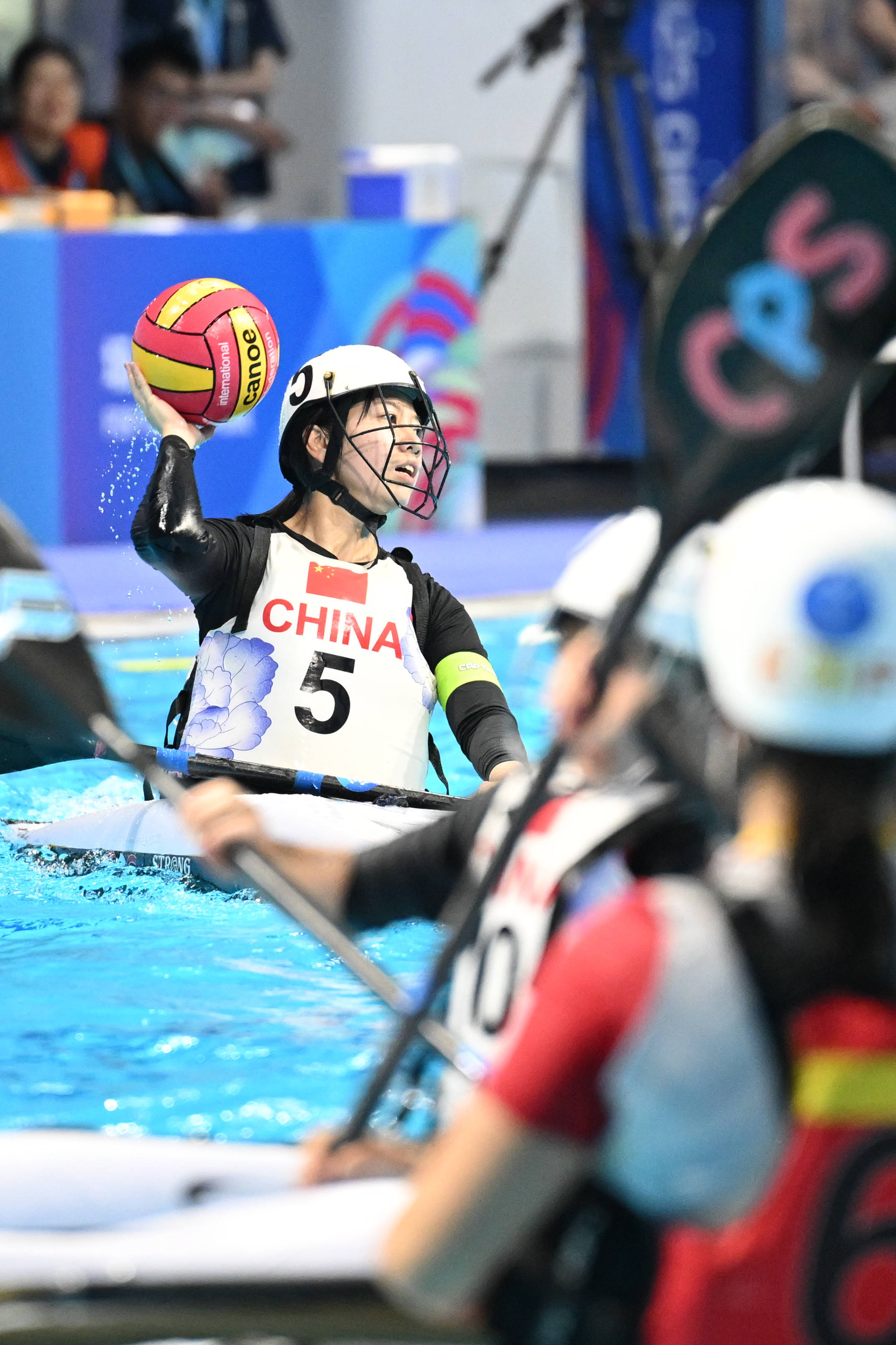 虎扑网址-（成都世运会）皮艇球——女子第5-8名安慰赛半决赛：中国队不敌西班牙队