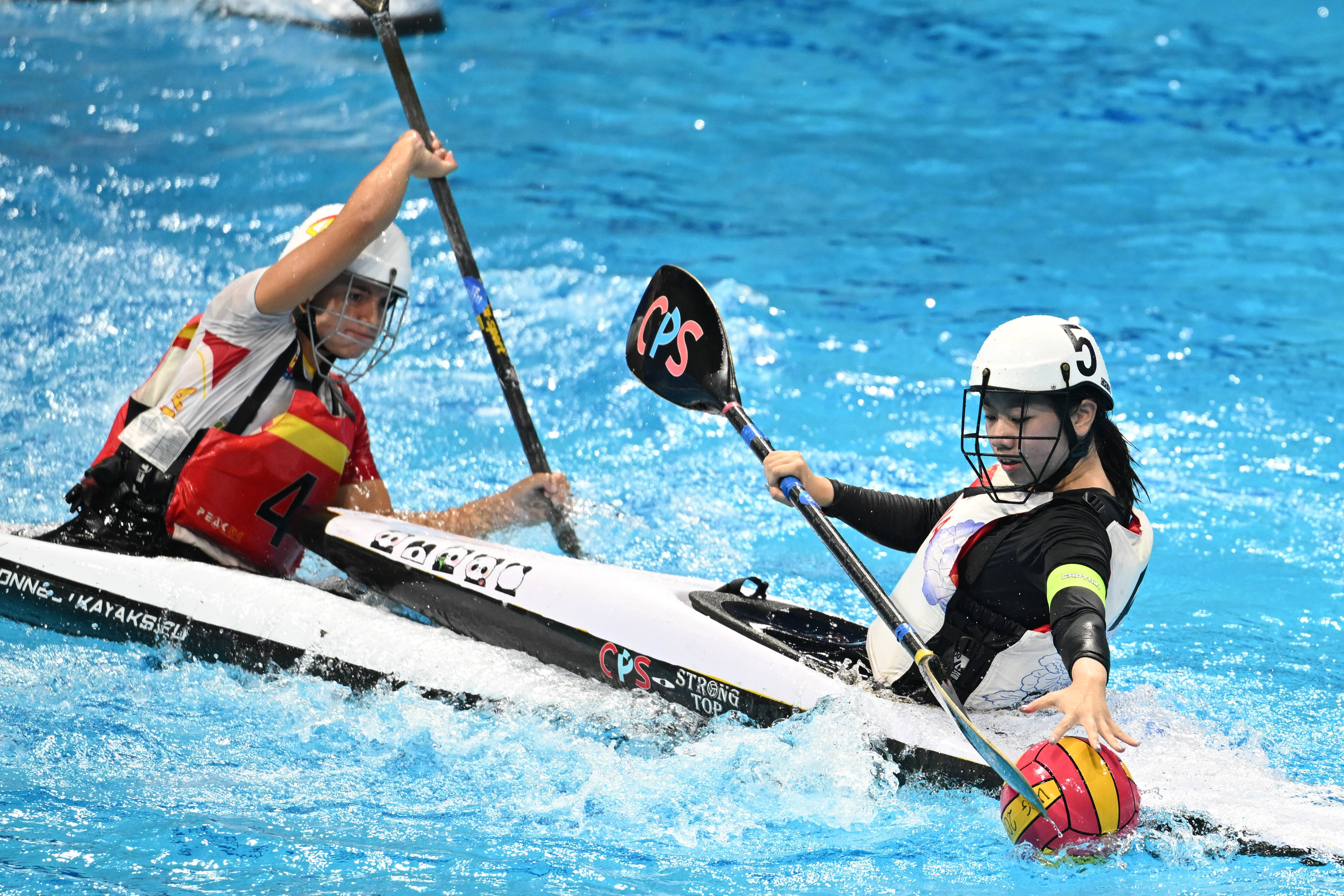 虎扑网址-（成都世运会）皮艇球——女子第5-8名安慰赛半决赛：中国队不敌西班牙队