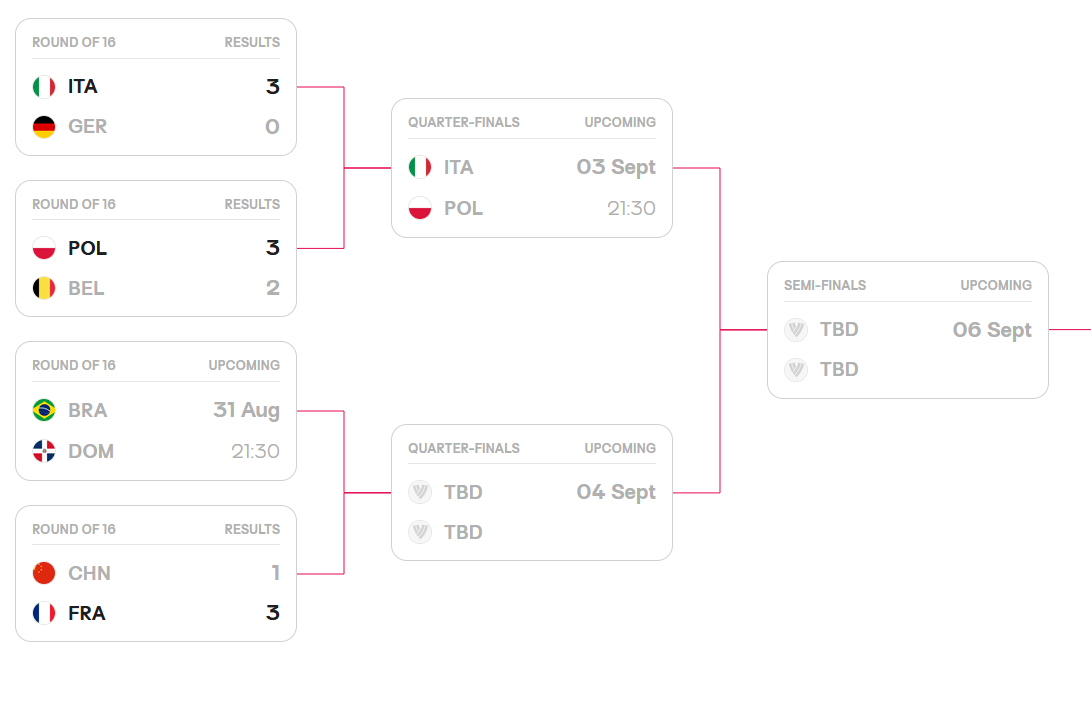 虎扑-中國(guó)女排被法國(guó)队淘(táo)汰，无缘世锦赛八强